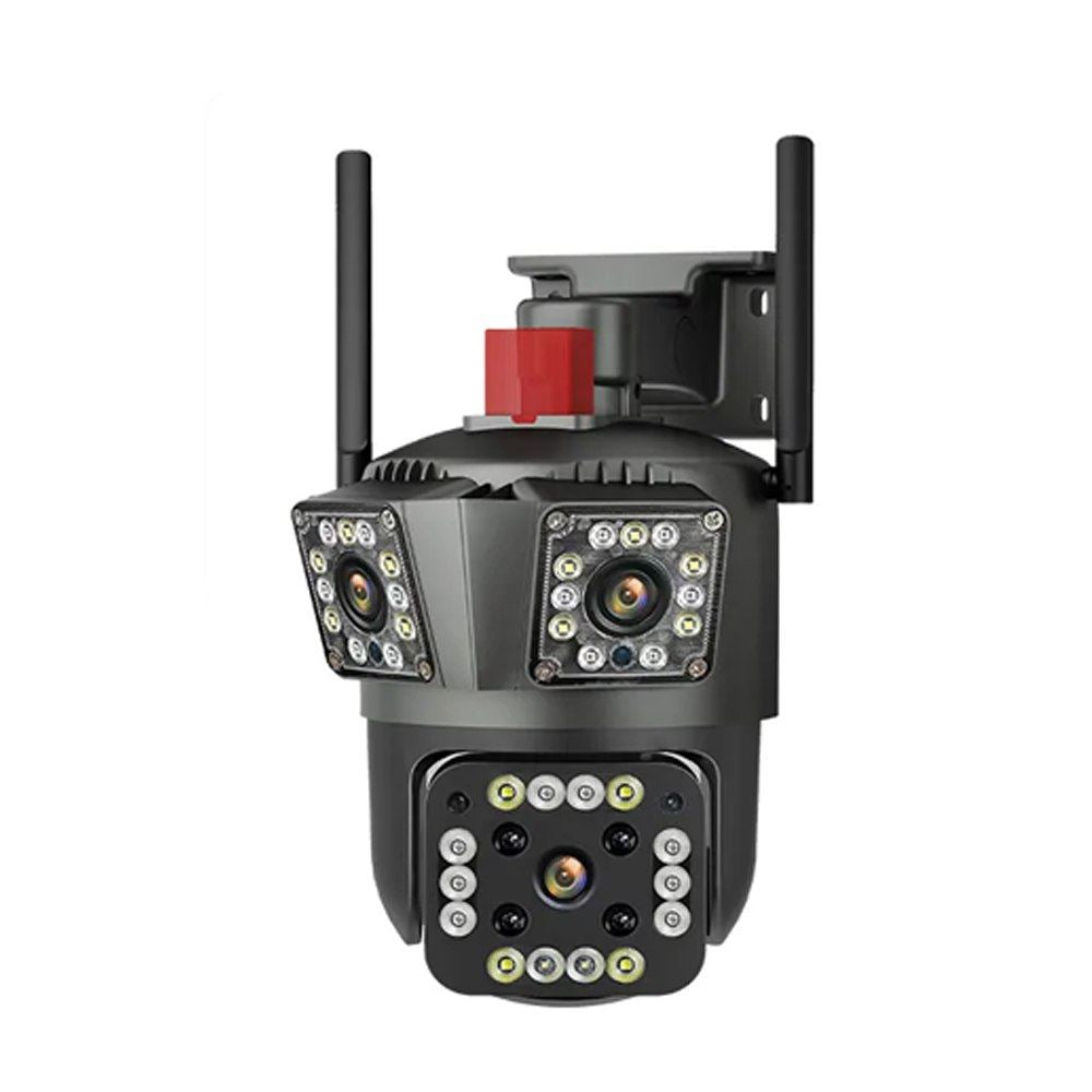 Camara seguridad Ip Wifi Ptz TRIPLE Lente 360 Exterior RJ45 TF SEISA